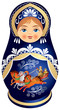 Matryoshka doll with Russian Troika Matryoshka doll with Russian Troika