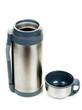 Steel thermos with cup insulated