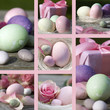 Collage easter in pastel