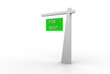 For Rent Real Estate Sign Isolated For Rent Real Estate Sign Isolated