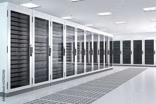 Illustration: White Server Room 2 White Server Room 2