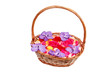 beautiful petals in the basket