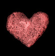 Heart shape made from foam