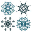 Floral snowflakes, vector Floral snowflakes, vector