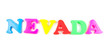 nevada written in fridge magnets