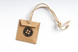 Handemade button tag