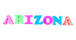 arizona written in fridge magnets