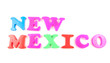 new mexico written in fridge magnets