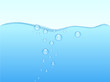 Drop rise up  in water