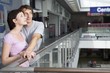 Young couple in shopping centre, Voronezh