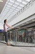 Young woman in shopping centre, Voronezh