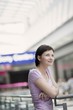 Young woman in shopping centre, Voronezh
