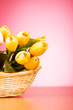 Bunch of tulip flowers on the table Bunch of tulip flowers on the table