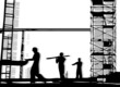 Bauarbeiter bei der Arbeit