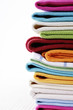 Pile of linen kitchen towels