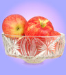 Red fresh apples.