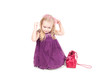 Studio shot of baby girl in gala dress Studio shot of baby girl in gala dress