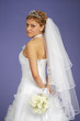 Portrait of bride with bouquet Portrait of bride with bouquet