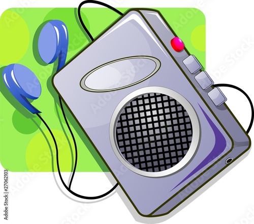 Photo: Music equipments of vac man with headphone Music equipments of vac man with headphone