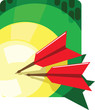 Illustration: Arrow on bull Arrow on bull