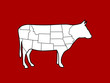 slices of cow vector