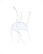 Woman's back in panties