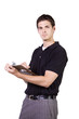 Foto: Casual Businessman With a Clipboard Casual Businessman With a Clipboard