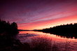 magnificent landscape at sunset