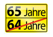 Geburtstag 65 Jahre