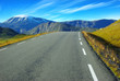 Picturesque Norway mountain landscape with road. Picturesque Norway mountain landscape with road.