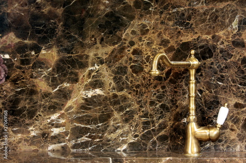 Photo: Golden kitchen tap Golden kitchen tap