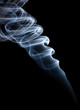 Photo: twisted smoke isolated on black background twisted smoke isolated on black background