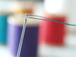 Needle with Green Thread