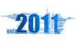 CARTE DE VOEUX 2011 BLEU