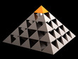 Golden all seeing eye abstract. Leadership concept (Hi-Res)