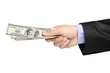 Hand holding US dollars Hand holding US dollars