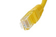 Plug and ethernet cable (clipping path)