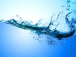 Clean water and water bubbles Clean water and water bubbles