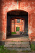 Old red building