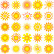 bright symbolic vector sun collection bright symbolic vector sun collection