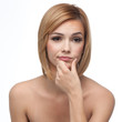 portrait of a young woman looking borred