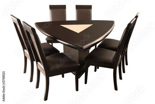 Photo: Mesa comedor triangular Mesa comedor triangular