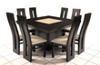 Mesa comedor de madera y marmól. Mesa comedor de madera y marmól.