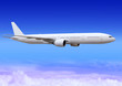 plane over clouds of aerosphere plane over clouds of aerosphere