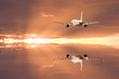 Airplane reflextion