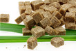 sucres bruns sur feuilles de cannes