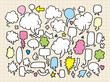 hand draw speech bubbles