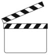 Blank clapboard (illustration)