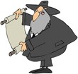 Rabbi Reading A Scroll Rabbi Reading A Scroll