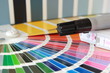 farbkarte mit stift farbkarte mit stift
